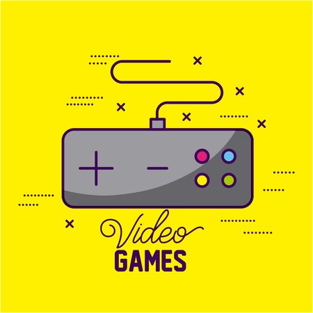 video game command control symbols background vector illustrationのイラスト素材