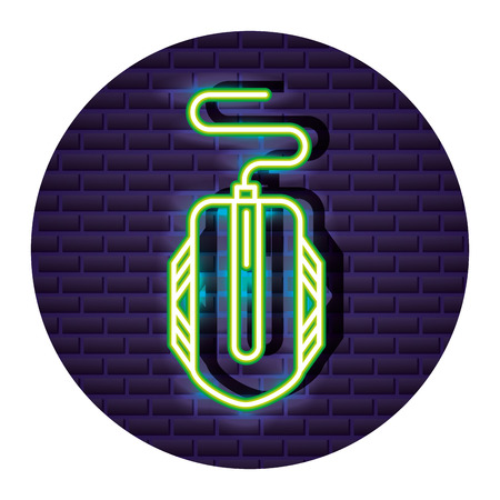 mouse device neon video game vector illustrationのイラスト素材