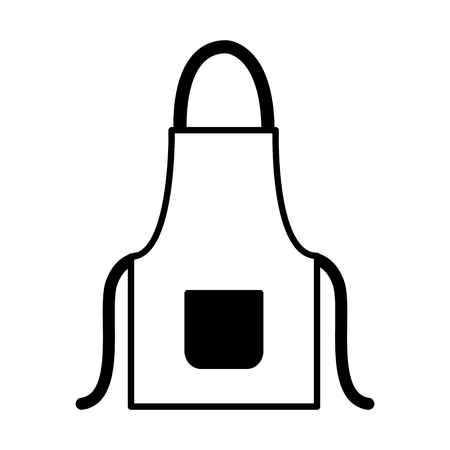 red apron on white background vector illustration vector illustrationのイラスト素材