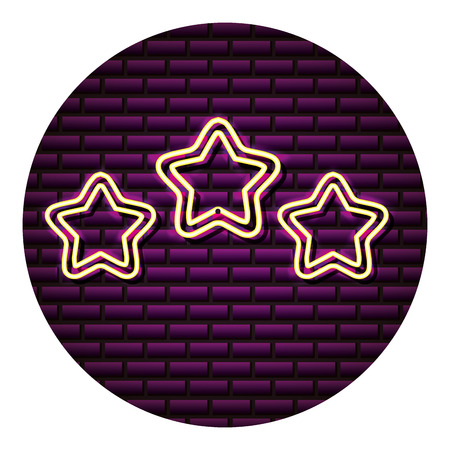 light stars decoration neon wall vector illustrationのイラスト素材