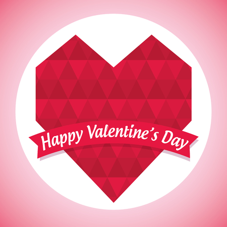 heart diamond decoration to valentine day vector illustrationのイラスト素材