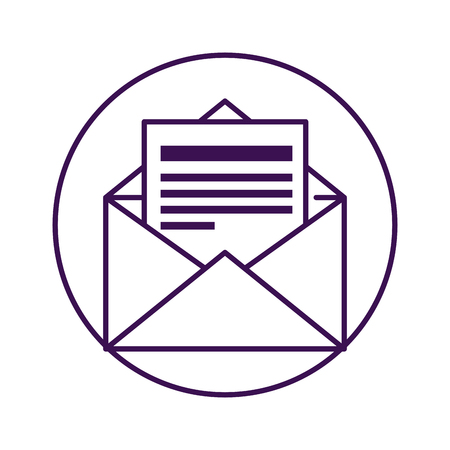 envelope mail isolated icon vector illustration designのイラスト素材