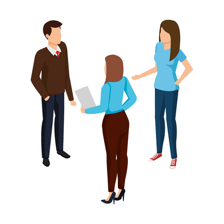 group of business people avatars characters vector illustration designのイラスト素材