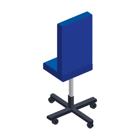 office chair isolated icon vector illustration designのイラスト素材