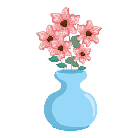 vase with flowers icon vector illustration designのイラスト素材
