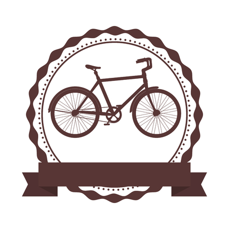 seal with racing bicycle vector illustration designのイラスト素材
