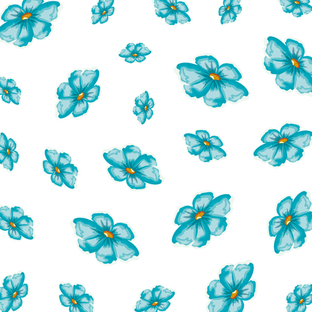 beautiful flowers pattern background vector illustration designのイラスト素材
