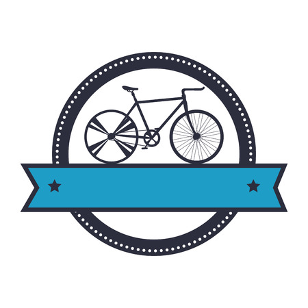 seal with racing bicycle vector illustration designのイラスト素材