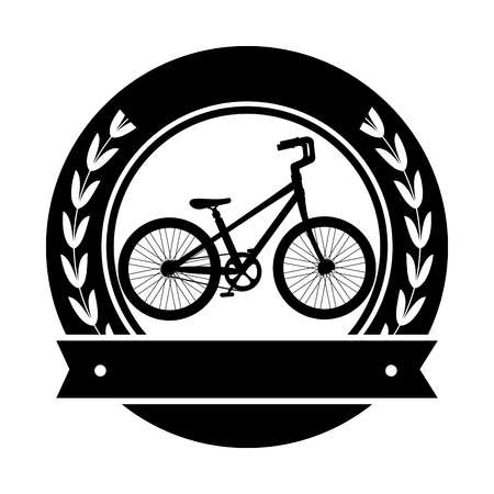 seal with racing bicycle vector illustration designのイラスト素材