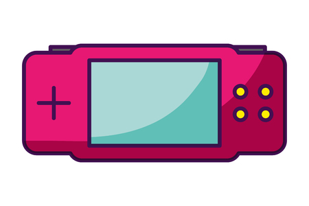 gamepad gadget video game white background vector illustrationのイラスト素材