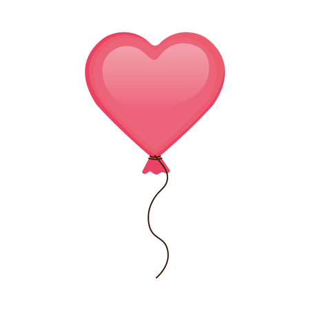 Heart shaped party balloon vector illustration designのイラスト素材
