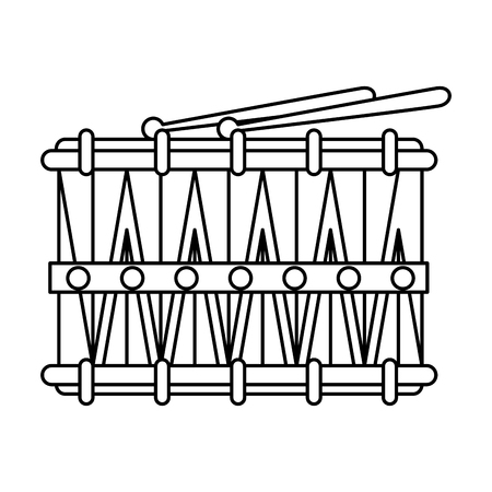 carnival drum instrument icon vector illustration designのイラスト素材