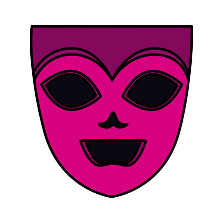 theater and carnival mask vector illustration designのイラスト素材