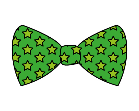 carnival bowtie with stars vector illustration designのイラスト素材
