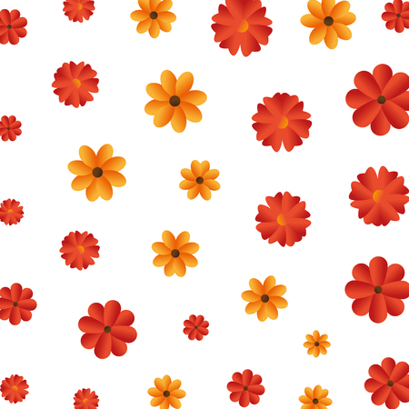 beautiful flowers pattern background vector illustration designのイラスト素材
