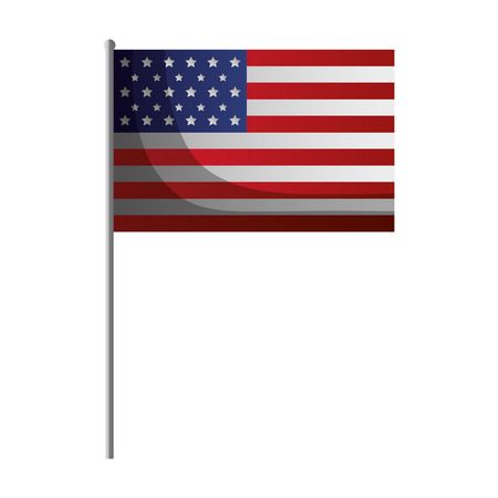 american flag happy presidents day vector illustrationのイラスト素材