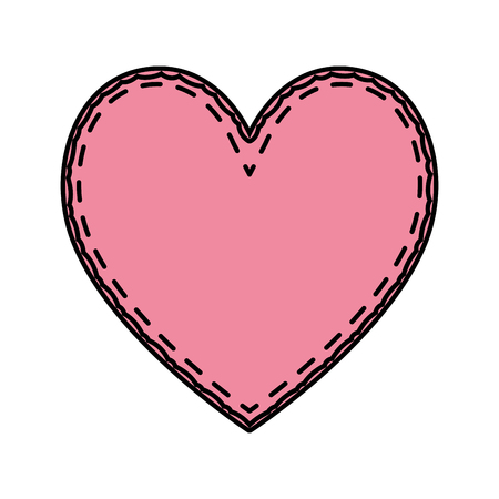 heart love valentines card vector illustration designのイラスト素材