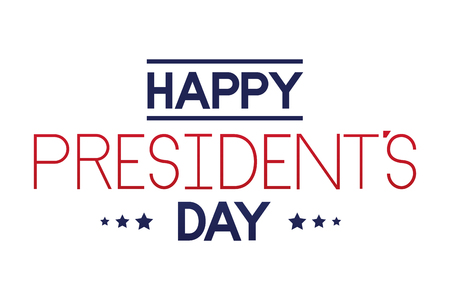 inscription celebration happy presidents day vector illustrationのイラスト素材