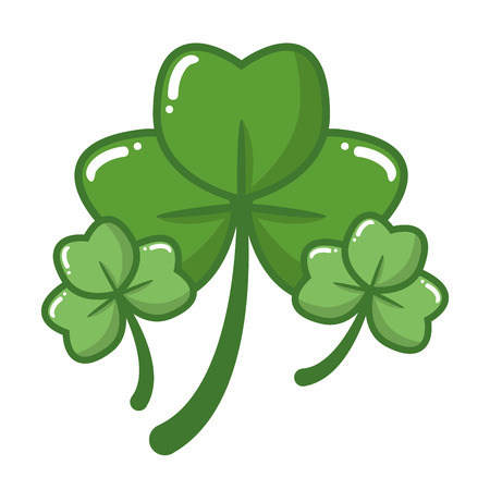 clover leaves happy st patricks day vector illustrationのイラスト素材