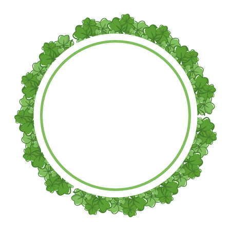 clovers decoration banner happy st patricks day vector illustrationのイラスト素材