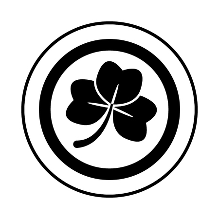 coin clover happy st patricks day vector illustrationのイラスト素材