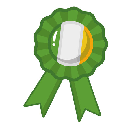 rosette happy st patricks day vector illustrationのイラスト素材