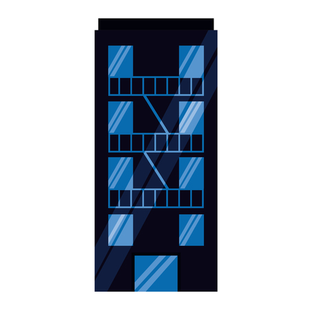 building facade architecture on white background vector illustration vector illustrationのイラスト素材