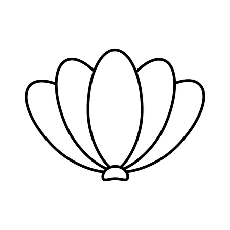 natural flower decoration on white background vector illustrationのイラスト素材