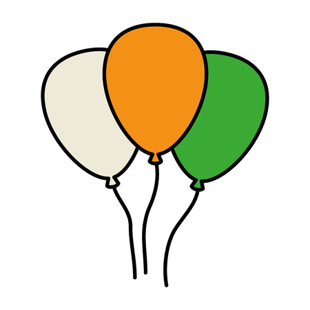 balloons helium floating icon vector illustration designのイラスト素材