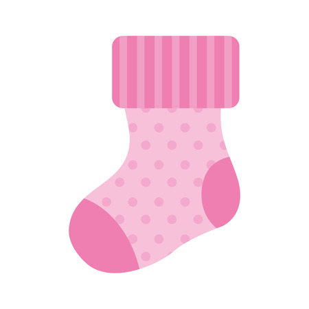 sock baby isolated icon vector illustration designのイラスト素材