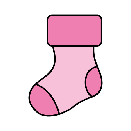 sock baby isolated icon vector illustration designのイラスト素材