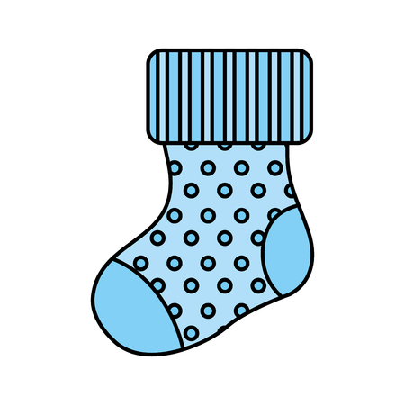 Ilustración de sock baby isolated icon vector illustration design - Imagen libre de derechos