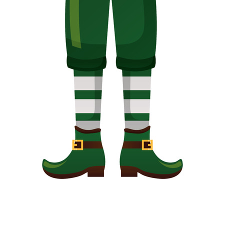 leprechaun legs happy st patricks day vector illustrationのイラスト素材
