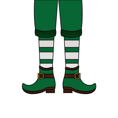 leprechaun legs happy st patricks day vector illustrationのイラスト素材