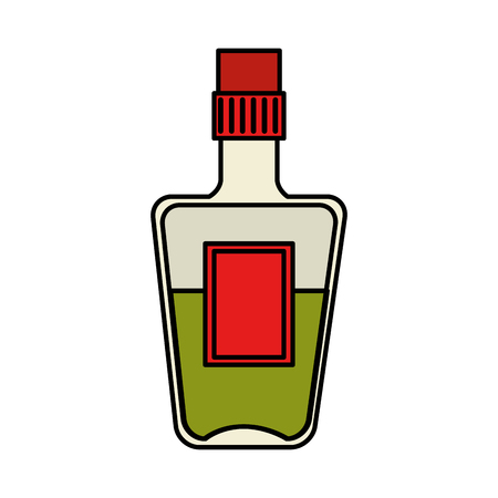 tequila bottle beverage icon vector illustration designのイラスト素材