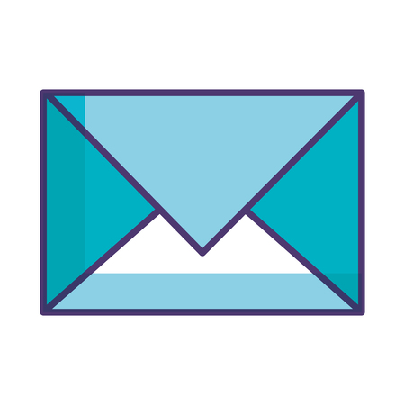 envelope mail isolated icon vector illustration designのイラスト素材