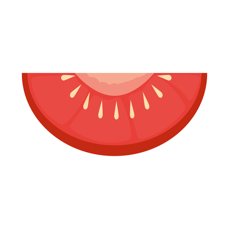 tomato half vegetable icon vector illustration designのイラスト素材