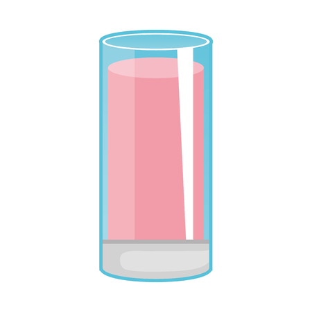 delicious glass cup yogurt vector illustration designのイラスト素材
