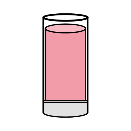 delicious glass cup yogurt vector illustration designのイラスト素材