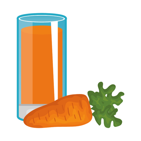 carrot fresh juice icon vector illustration designのイラスト素材