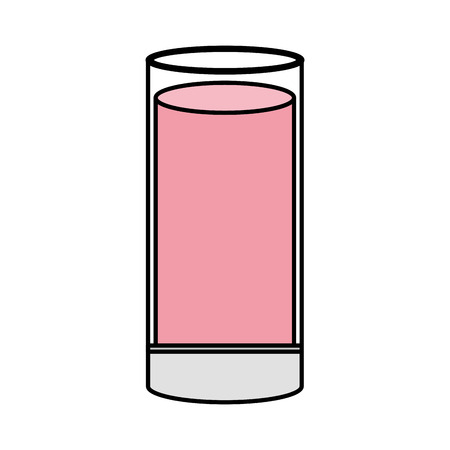 delicious glass cup yogurt vector illustration designのイラスト素材