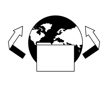world folder file on white background vector illustrationのイラスト素材