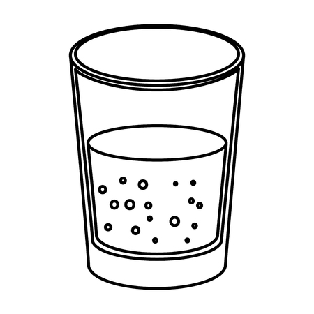 water glass isolated icon vector illustration designのイラスト素材
