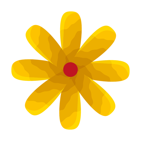 beautiful flower decorative icon vector illustration designのイラスト素材