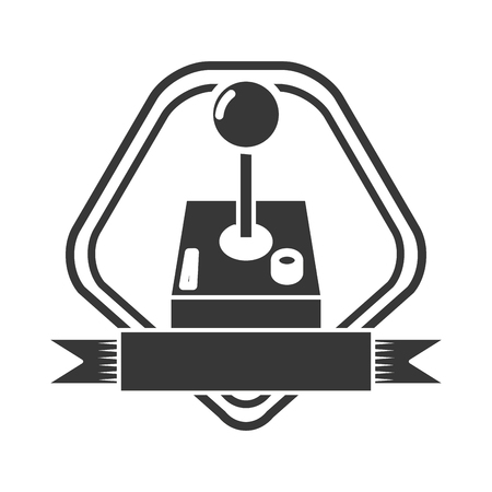 joystick video game on white background vector illustrationのイラスト素材
