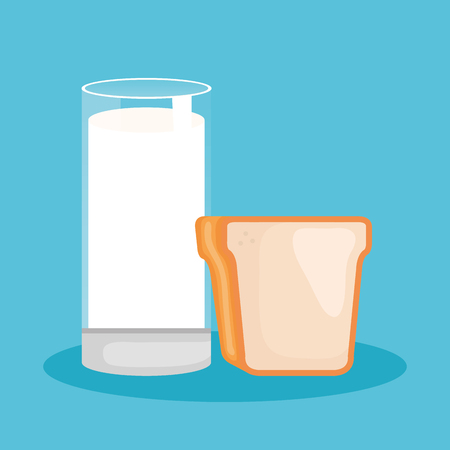 delicious milk bottle icon vector illustration designのイラスト素材
