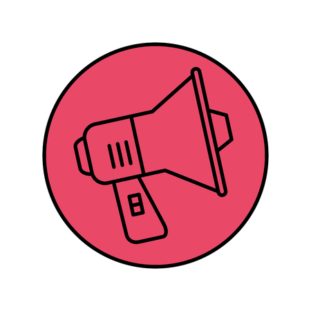 megaphone sound isolated icon vector illustration designのイラスト素材