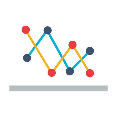 business report diagram on white background vector illustrationのイラスト素材