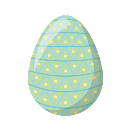 happy easter painting egg decoration vector illustrationのイラスト素材