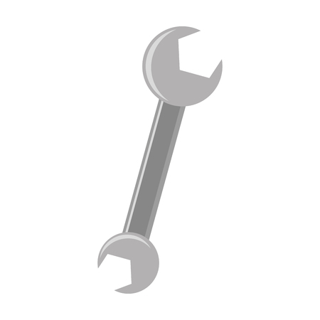 wrench tool repair on white background vector illustrationのイラスト素材